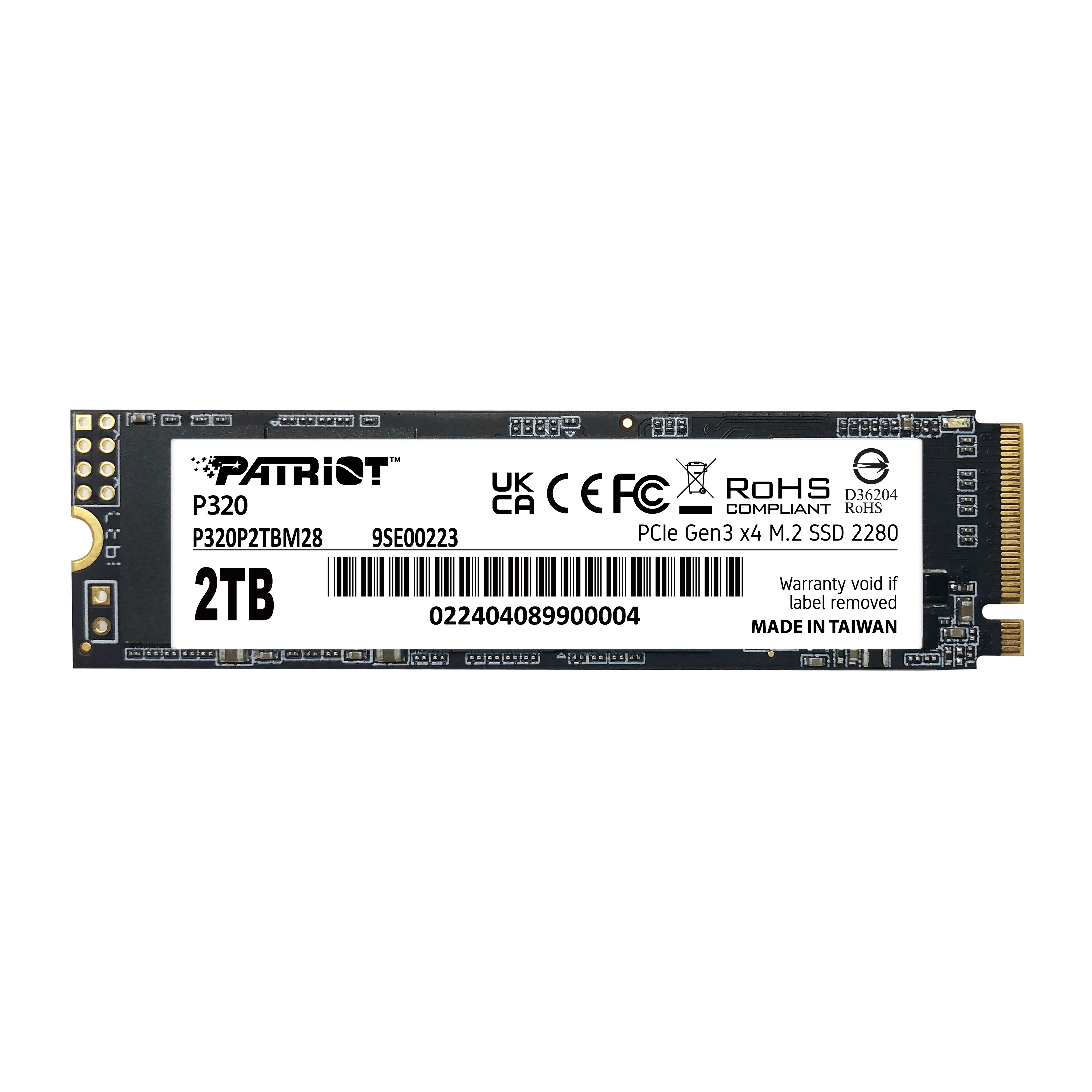 Patriot P320 2TB M.2 PCIe NVMe SSD