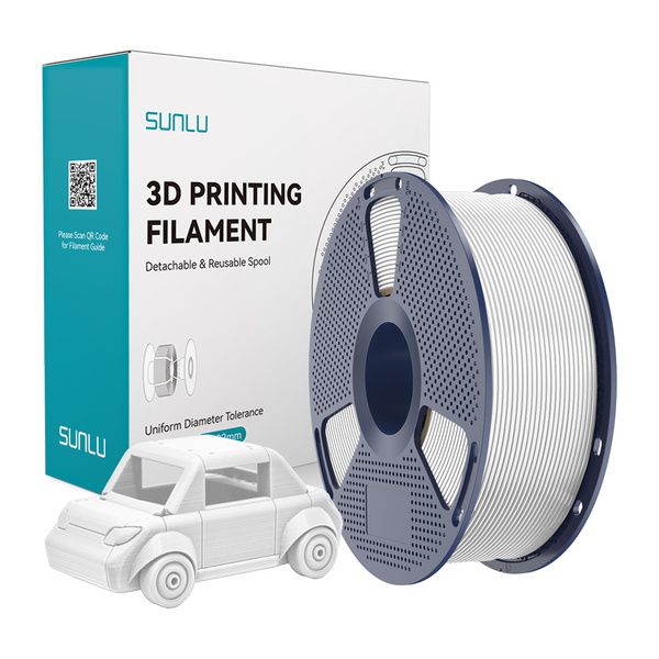 SUNLU PETG 1.75 mm, 1000 g -3D-tulostusfilamentti, valkoinen