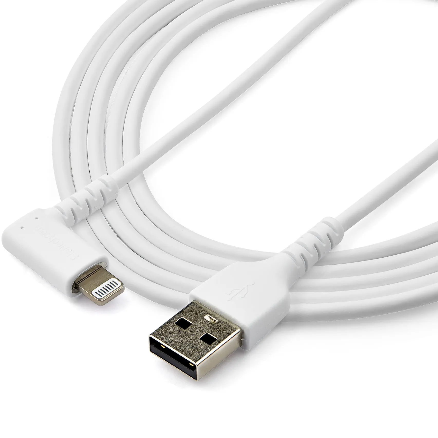 Startech Angled USB-A - Lightning - cable, 2 m, White