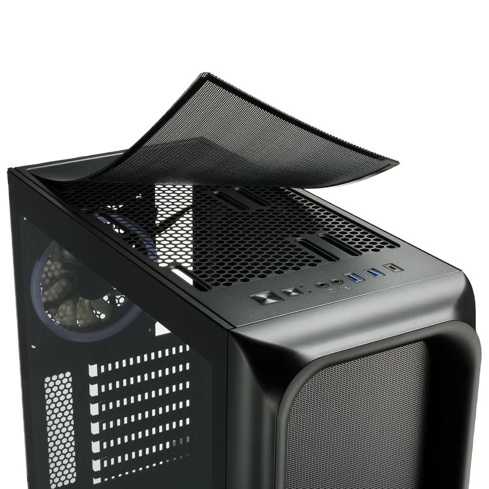 Sharkoon TK5M RGB Midi-Tower Case with window, Black