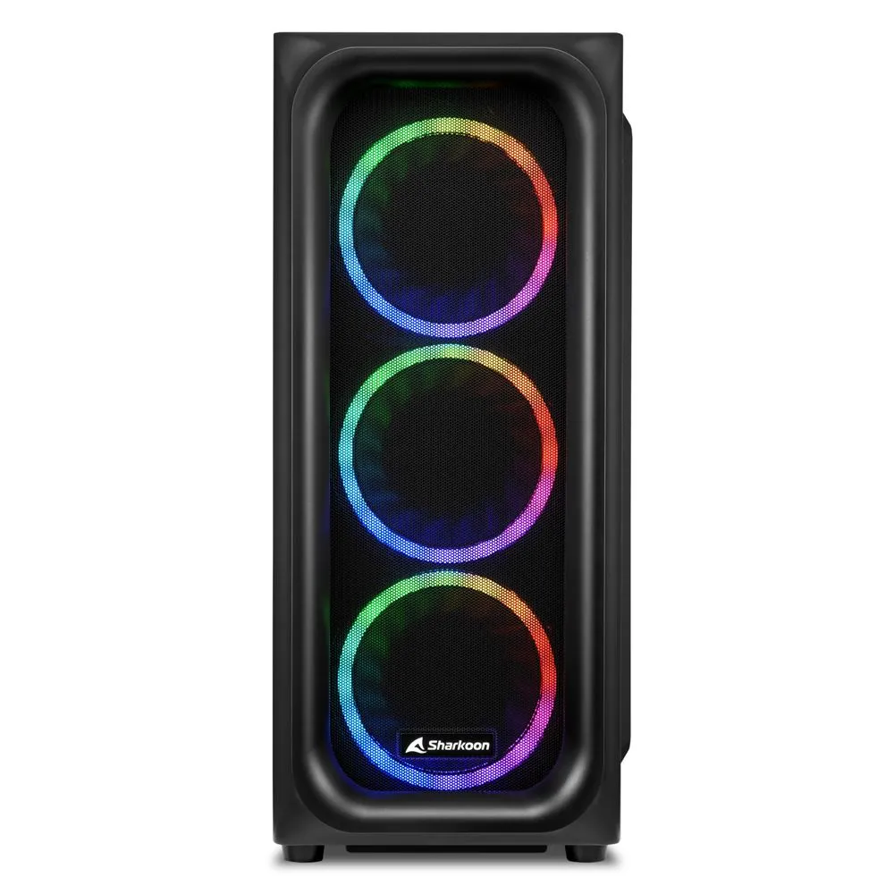 Sharkoon TK5M RGB Midi-Tower Case with window, Black