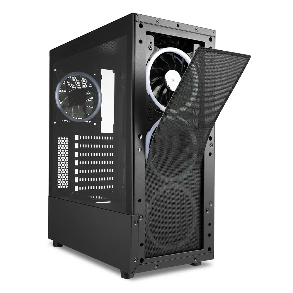 Sharkoon TK5M RGB Midi-Tower Case with window, Black