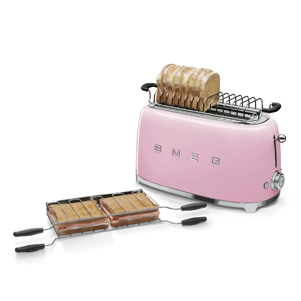 Smeg TSF02PKEU - brödrost, 4 brödskivor, Rosa