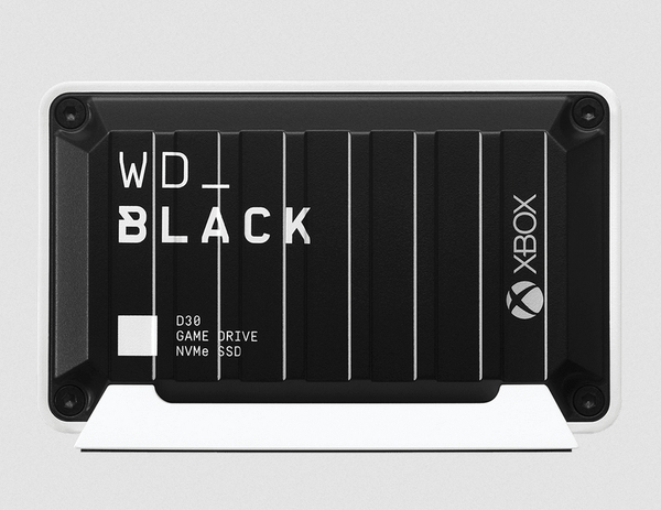 WD Black D30 500GB USB-C - External SSD, White/Black
