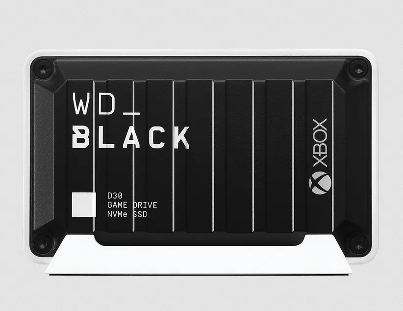 Western Digital WD_BLACK D30 2 TB extern SSD med USB-C, portabel, f&ouml;r Xbox Series X|S, svart