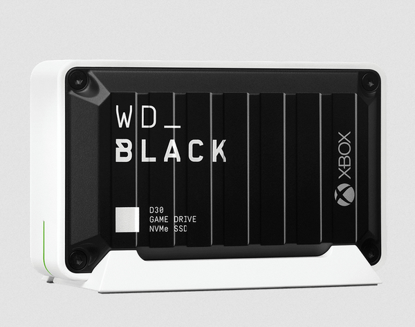 WD Black D30 500GB USB-C - External SSD, White/Black