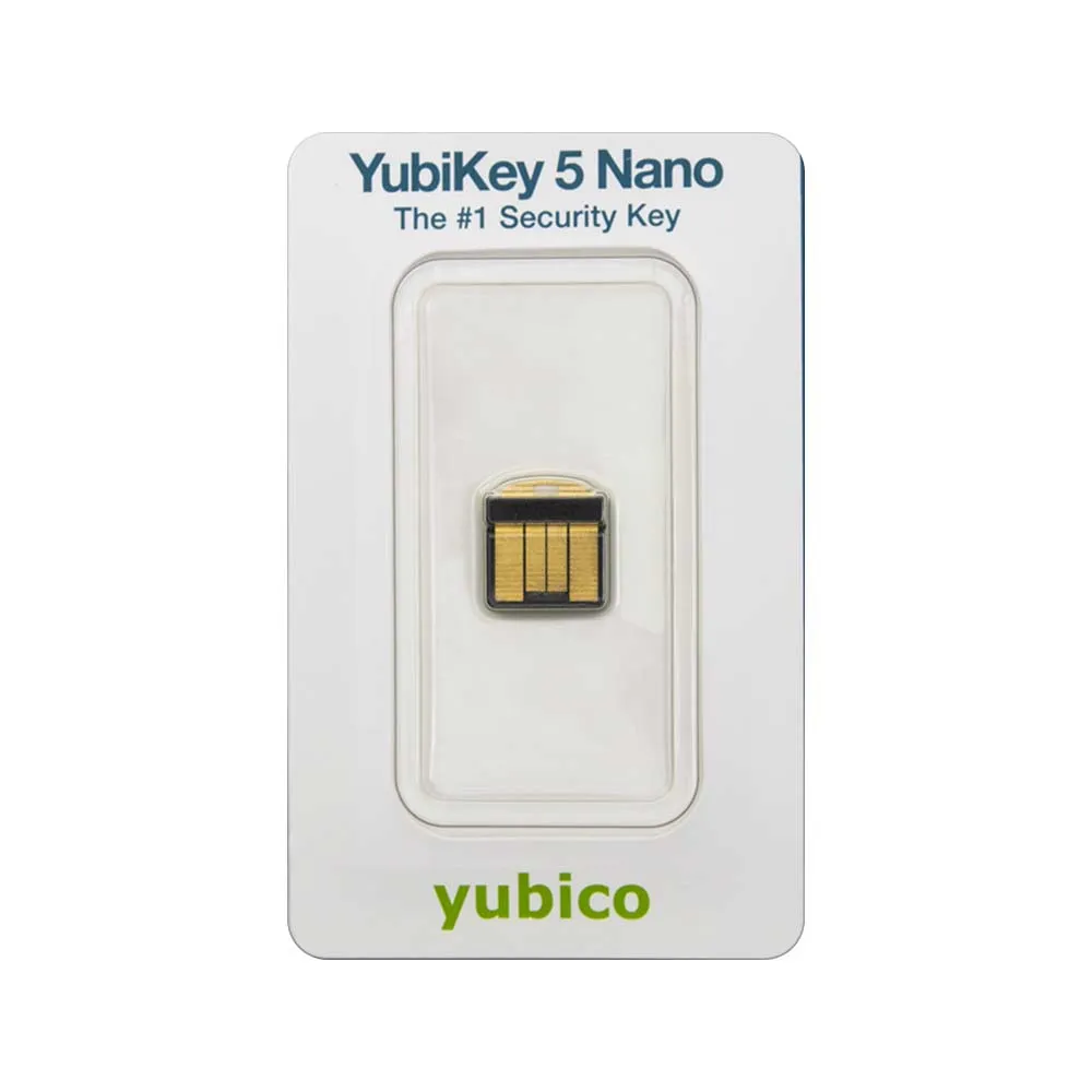 Yubico YubiKey 5 Nano USB-A - two factor security key