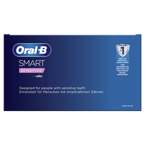 Oral-B SMART SENSITIVE - s&auml;hk&ouml;hammasharja, Hopea, Valkoinen