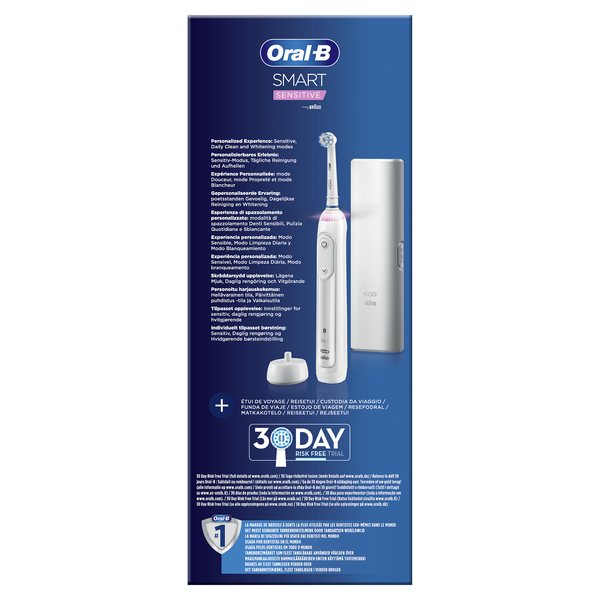 Oral-B SMART SENSITIVE - s&auml;hk&ouml;hammasharja, Hopea, Valkoinen