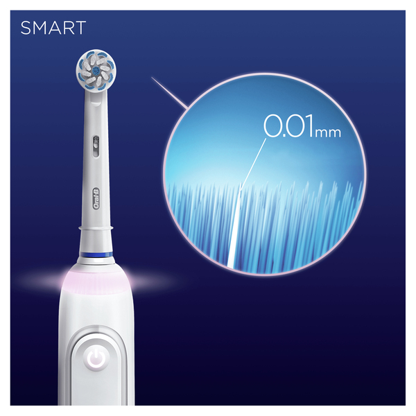 Oral-B SMART SENSITIVE - s&auml;hk&ouml;hammasharja, Hopea, Valkoinen
