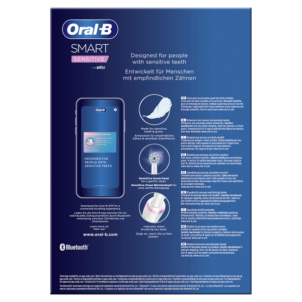 Oral-B SMART SENSITIVE - s&auml;hk&ouml;hammasharja, Hopea, Valkoinen