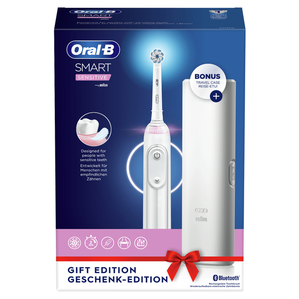 Oral-B SMART SENSITIVE - s&auml;hk&ouml;hammasharja, Hopea, Valkoinen
