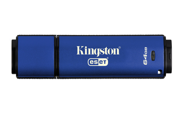 Kingston 64 Gt DataTraveler Vault Privacy 3.0 Anti-Virus USB 3.0 -muistitikku, Sininen