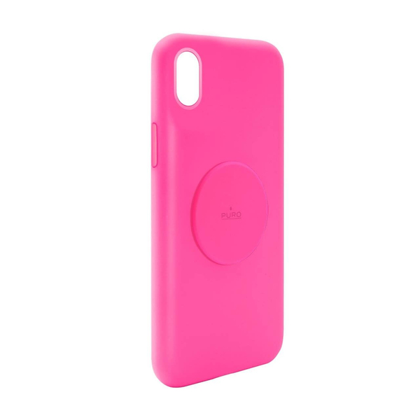 Puro Icon Fluo, iPhone XR -suojakuori, Vaaleanpunainen