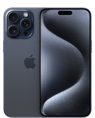 Refurbished iPhone 15 Pro Max 256GB, Blue Titanium (Very good condition)