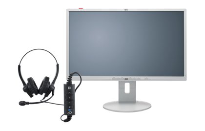 Fujitsu 23.8" P24-8, Full HD, IPS -n&auml;ytt&ouml;, Harmaa