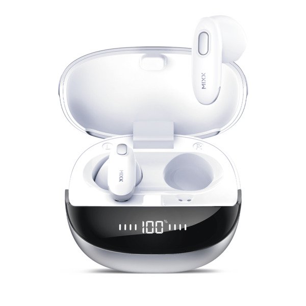 MIXX StreamBuds Hybrid Charge 2 tr&aring;dl&ouml;sa in-ear h&ouml;rlurar, vit