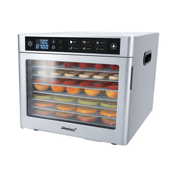 Steba ED 80 Steel Deluxe Food Dehydrator, 500 W, Stainless steel / grey