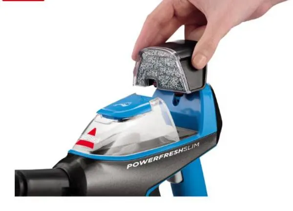 BISSELL PowerFresh SlimSteam 4268N &aring;ngmopp, 1600 Watt, 0,3 Liter, Bl&aring;/Svart