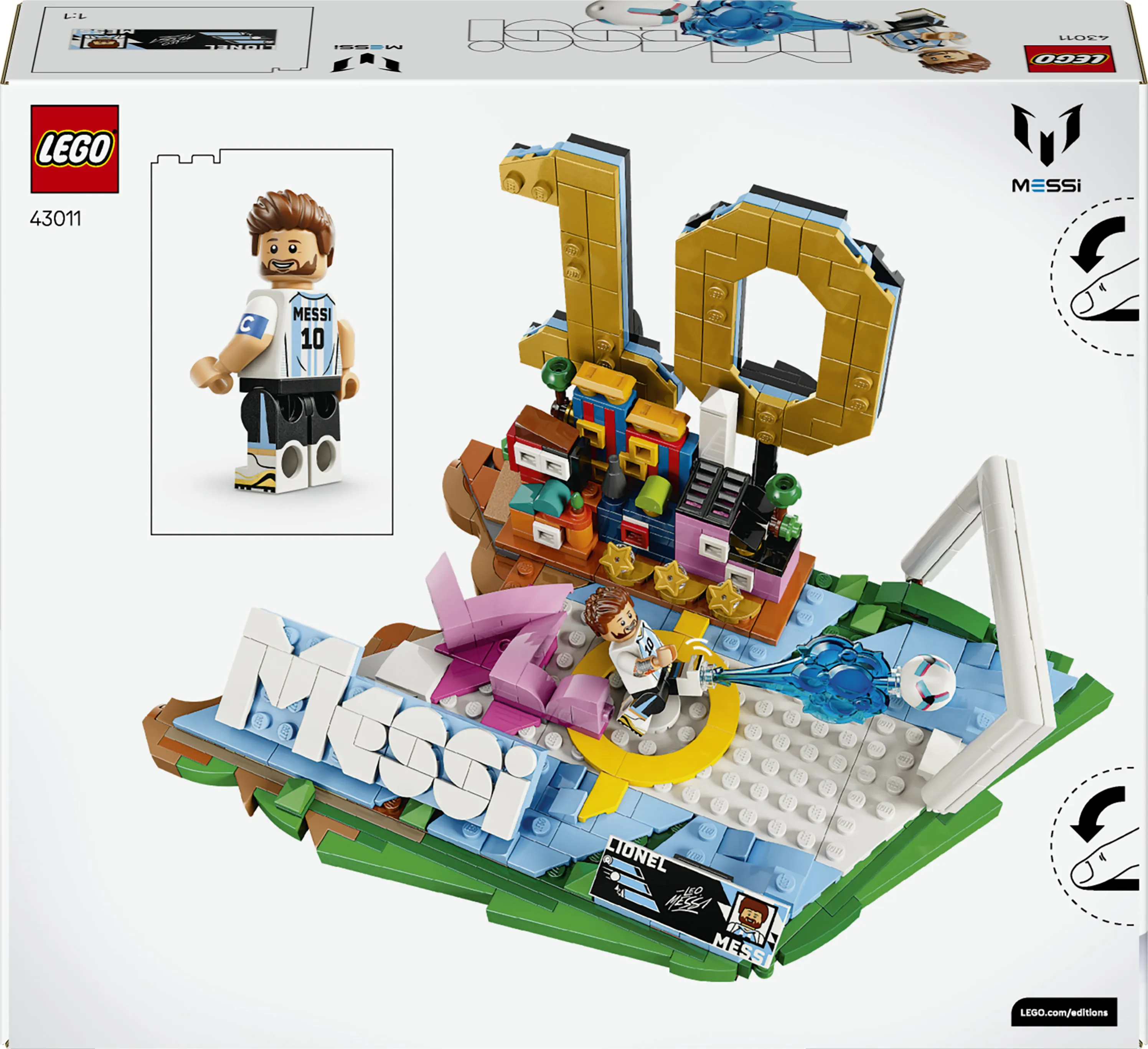 LEGO Editions Lionel Messi &ndash; Jalkapallon t&auml;htihetket 43011