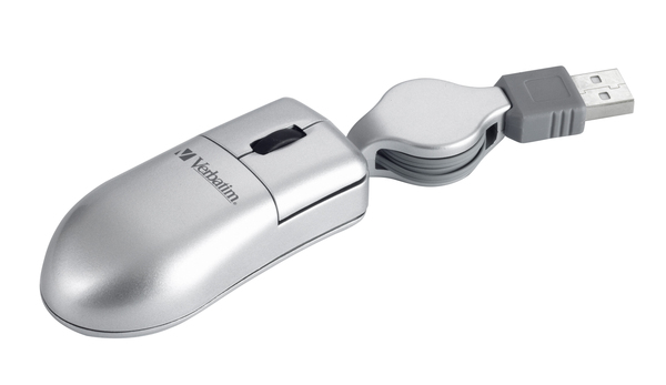 VERBATIM 49003 Optinen Mini Travel hiiri, langallinen. USB/PS2