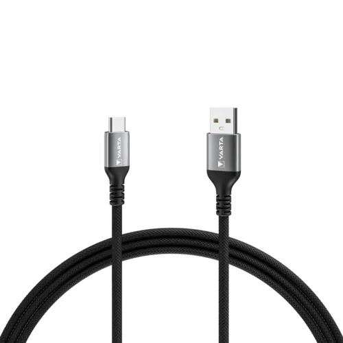 VARTA USB-A to USB-C cable, 2 m, Black