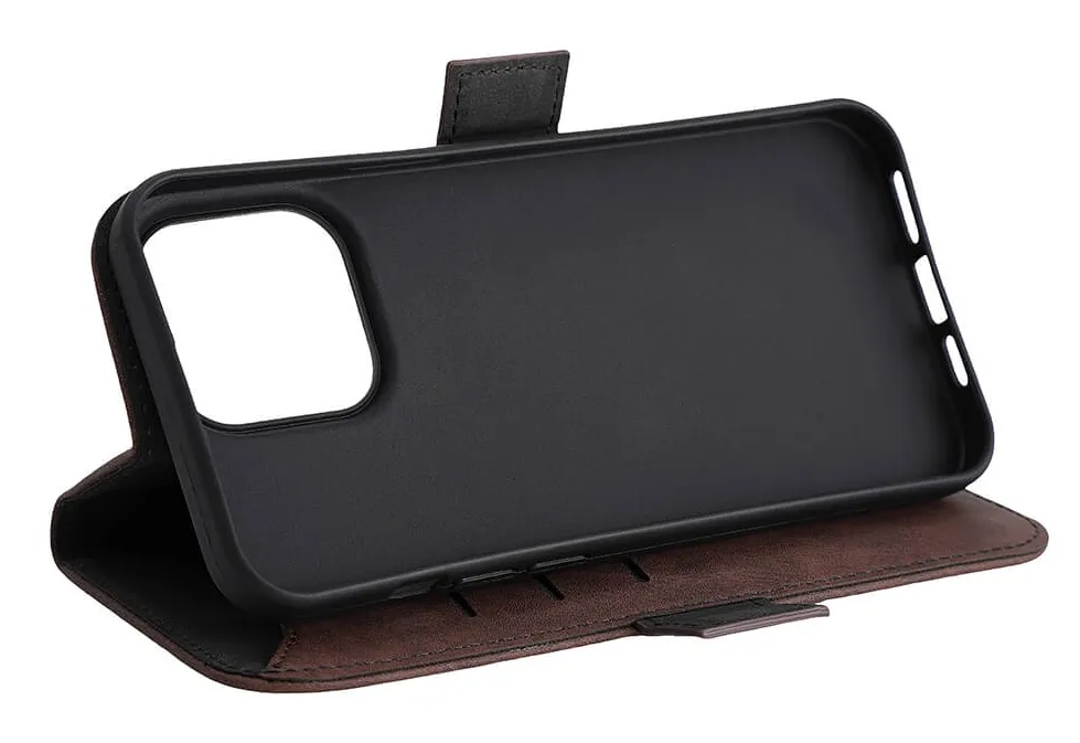 GEAR Wallet MagSeries, iPhone 15 Pro Max - Wallet Case, Brown