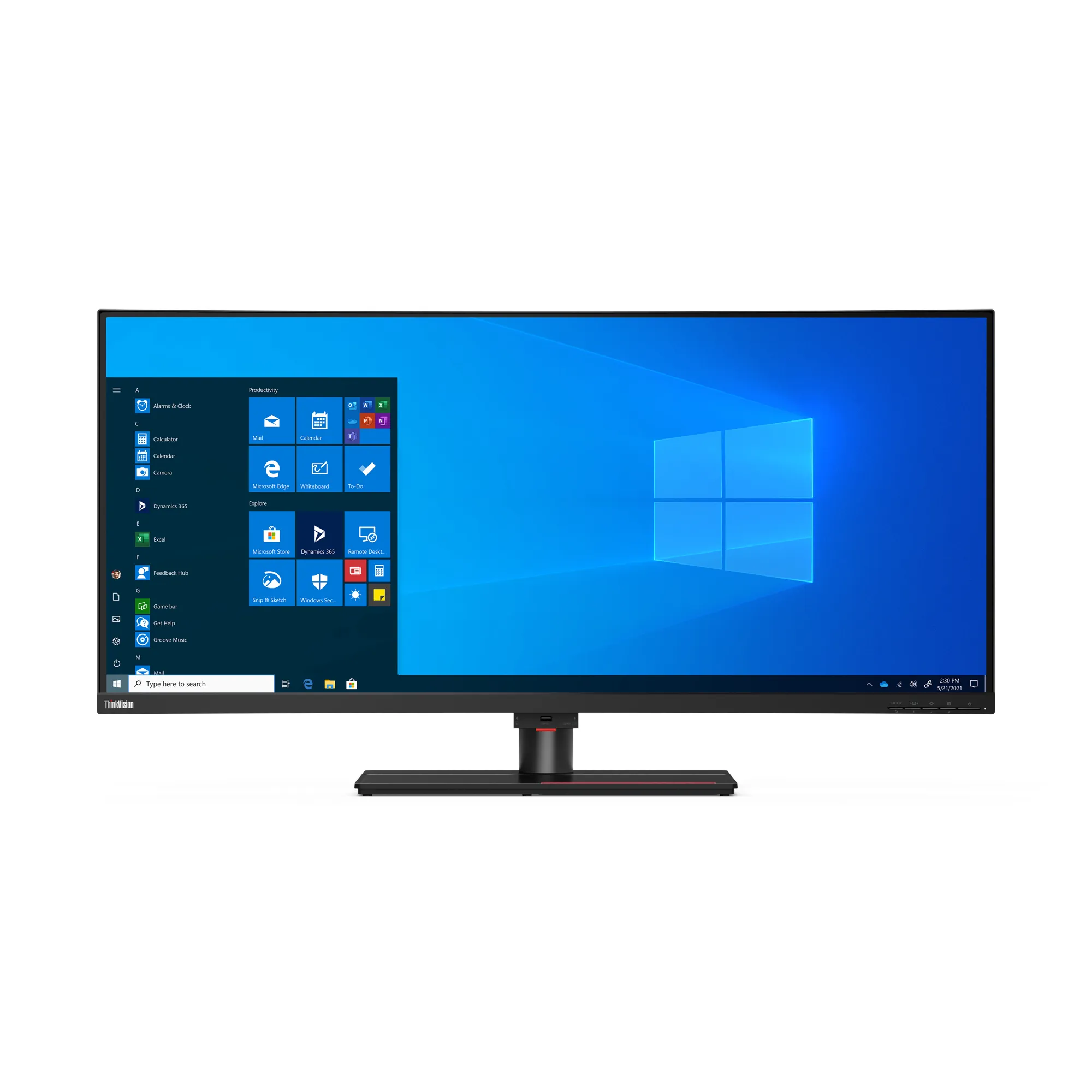 Lenovo ThinkVision P40w-20 39.7" UW5K, IPS curved sk&auml;rm med USB-C hub