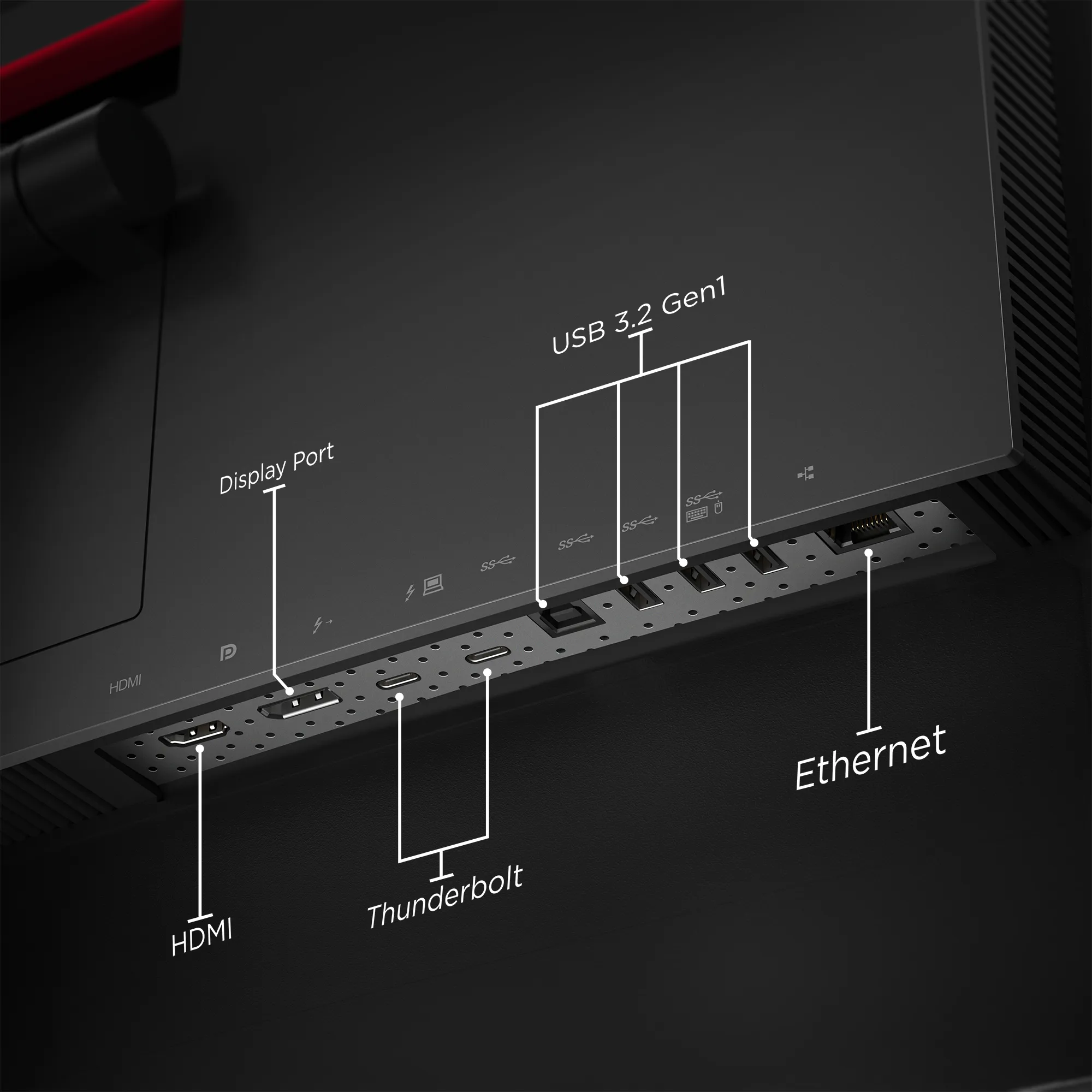 Lenovo ThinkVision P40w-20 39.7" UW5K, IPS curved sk&auml;rm med USB-C hub