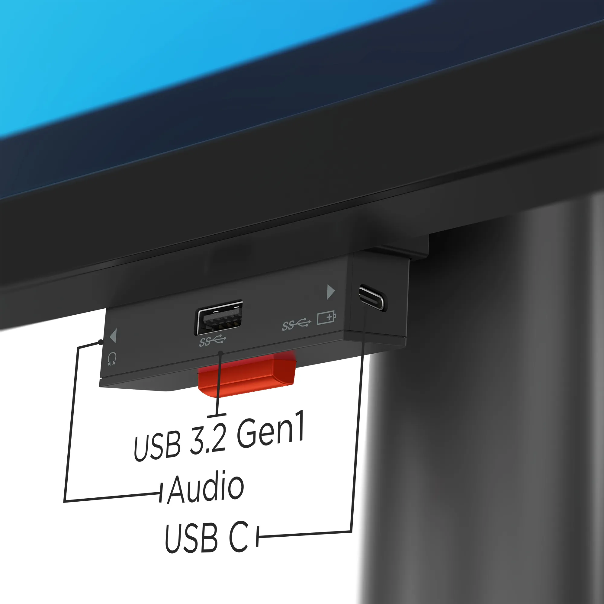 Lenovo ThinkVision P40w-20 39.7" UW5K, IPS curved sk&auml;rm med USB-C hub
