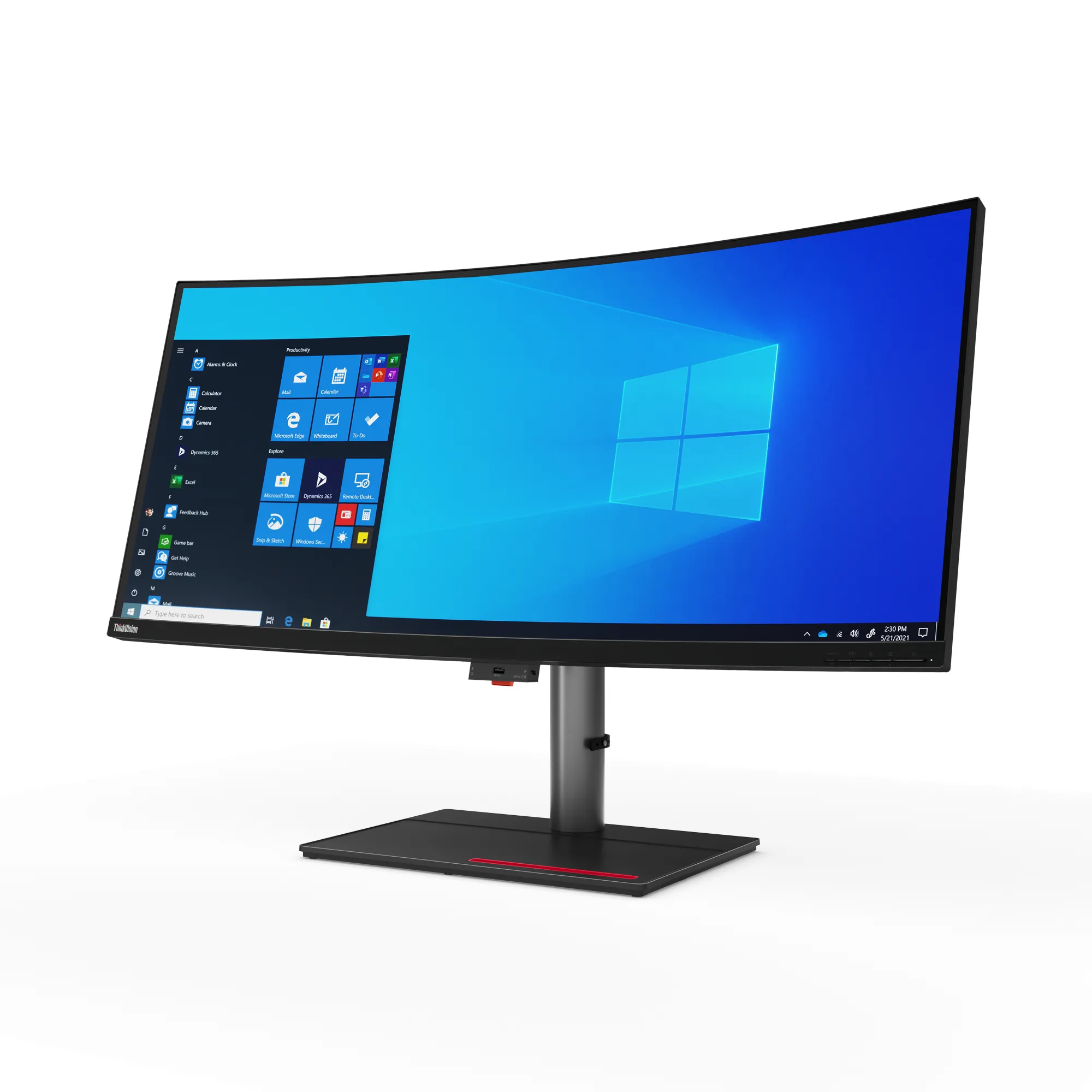 Lenovo ThinkVision P40w-20 39.7" UW5K, IPS curved sk&auml;rm med USB-C hub