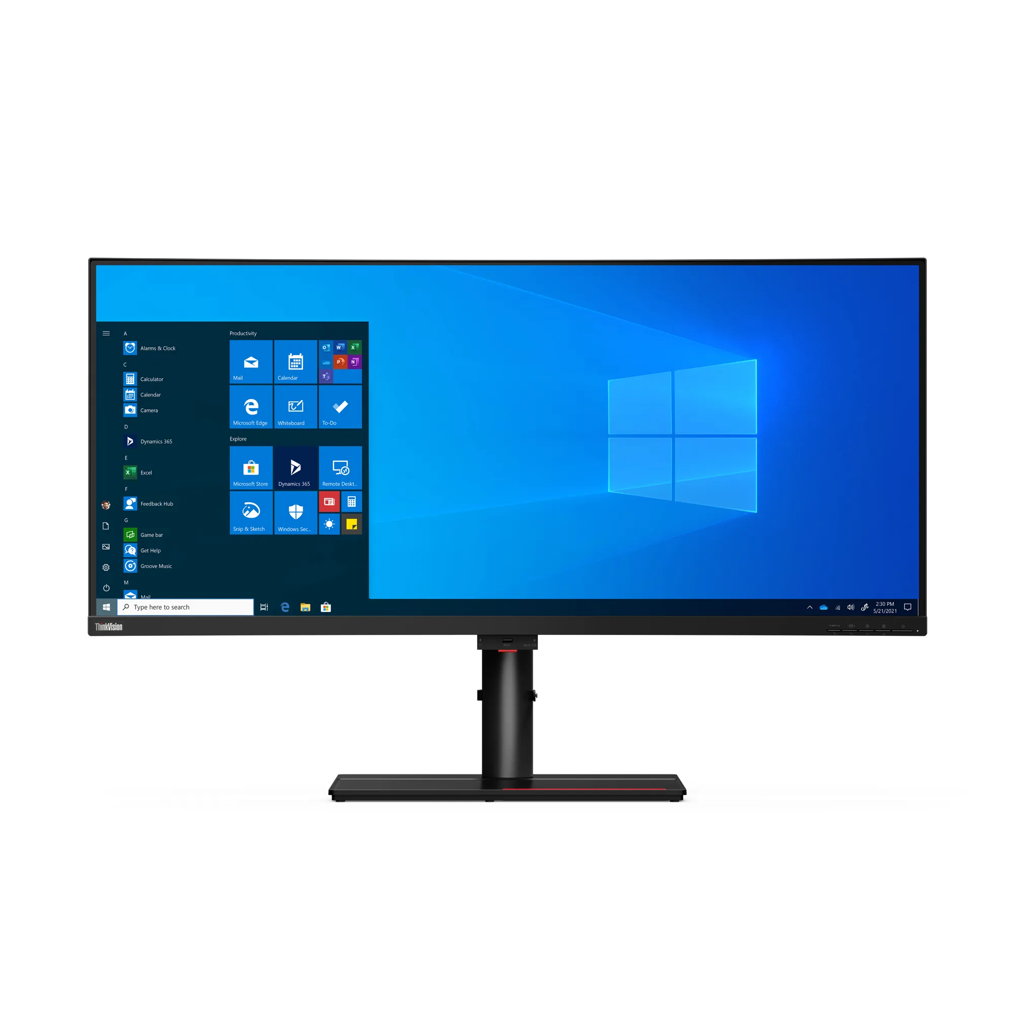 Lenovo ThinkVision P40w-20 39.7" UW5K, IPS curved sk&auml;rm med USB-C hub