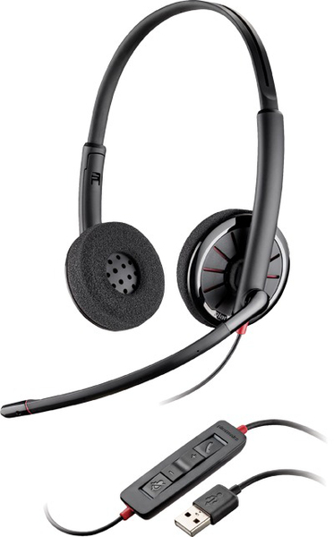 Plantronics Blackwire C320 -kuulokkeet, musta