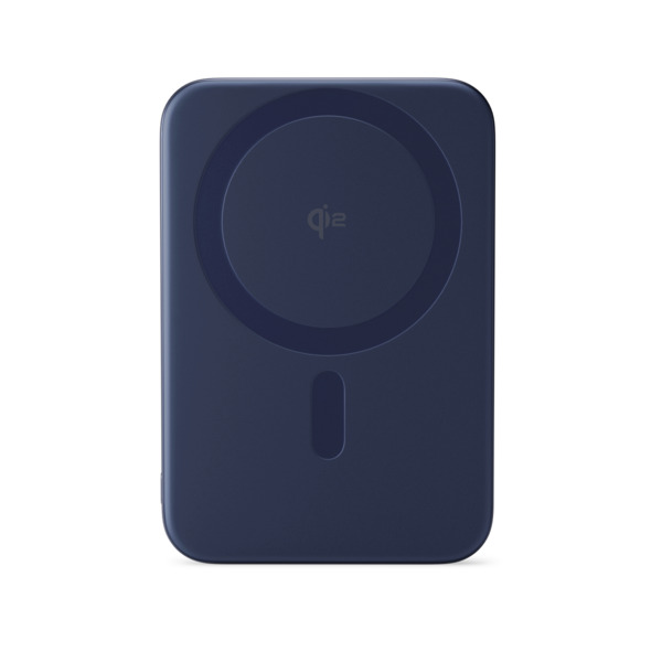 Epico UltraPack Qi2 Slim 5000mAh Alu Mag+ Wireless Power Bank EM51 Wireless Charging 15W for iPhone and Android, Deep Blue