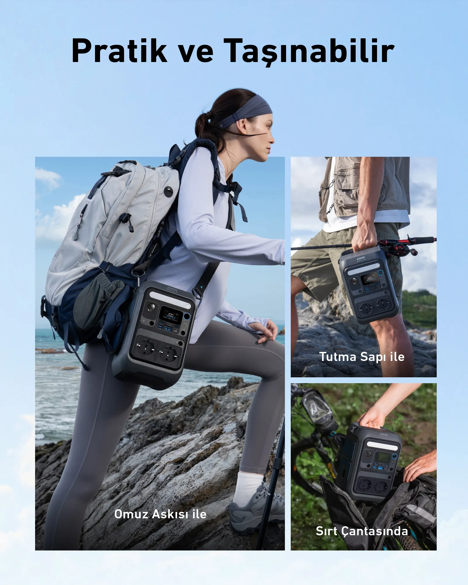 Anker SOLIX C300X 90000 mAh - b&auml;rbar laddningsstation 7 - (LiFePO4)