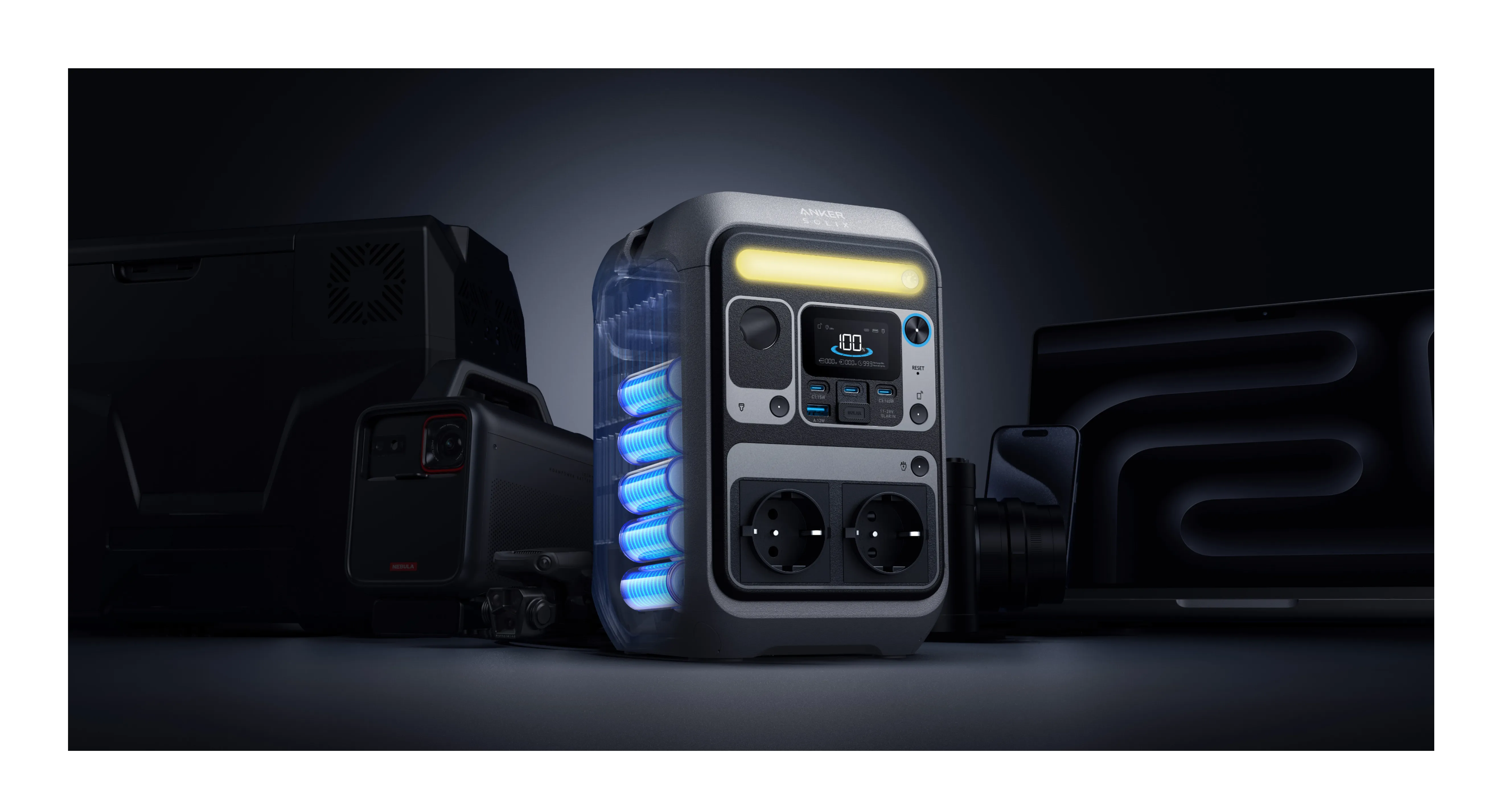 Anker SOLIX C300X 90000 mAh - bärbar laddningsstation 7 - (LiFePO4)