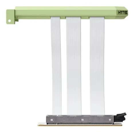HYTE PCIe 5.0 Hyper Riser riserkabel f&ouml;r grafikkort, 200 mm, Matcha Milk