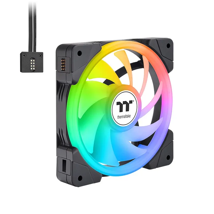 120mm Thermaltake SWAFAN EX12 ARGB PC Cooling Fan TT Premium Edition 3 Fan Pack