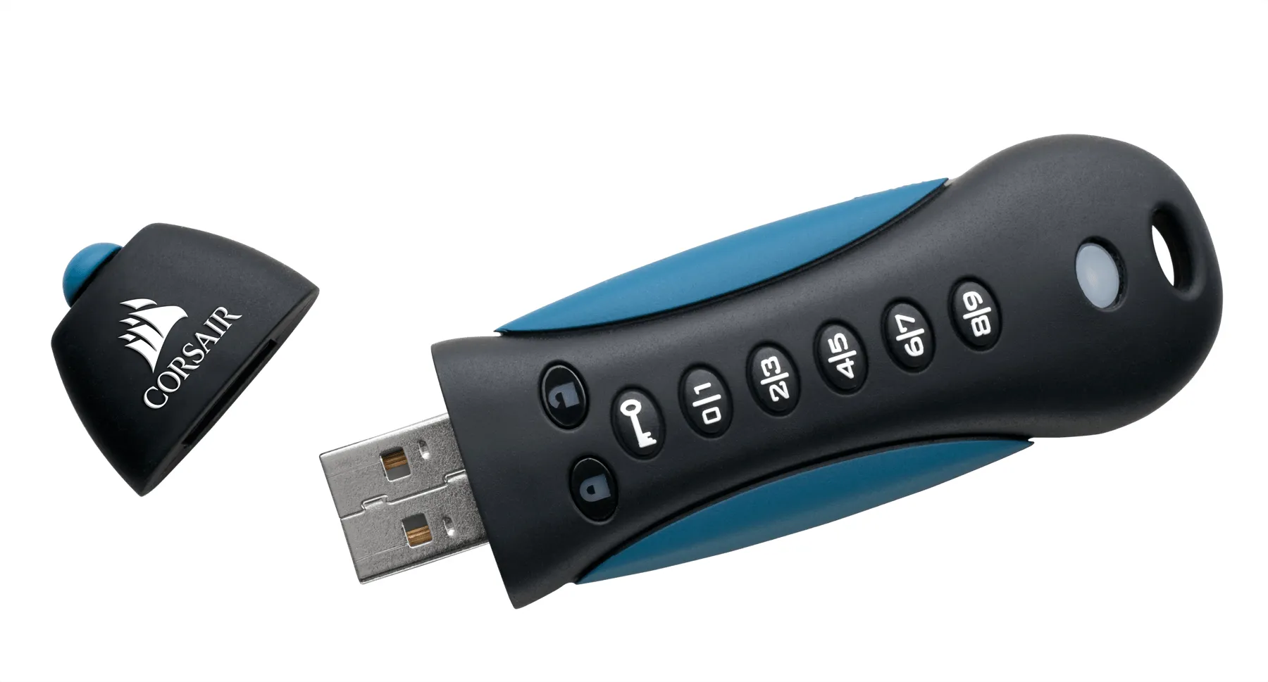 Corsair 64 GB Flash Padlock 3 USB 3.0 - minne, Svart/Blå