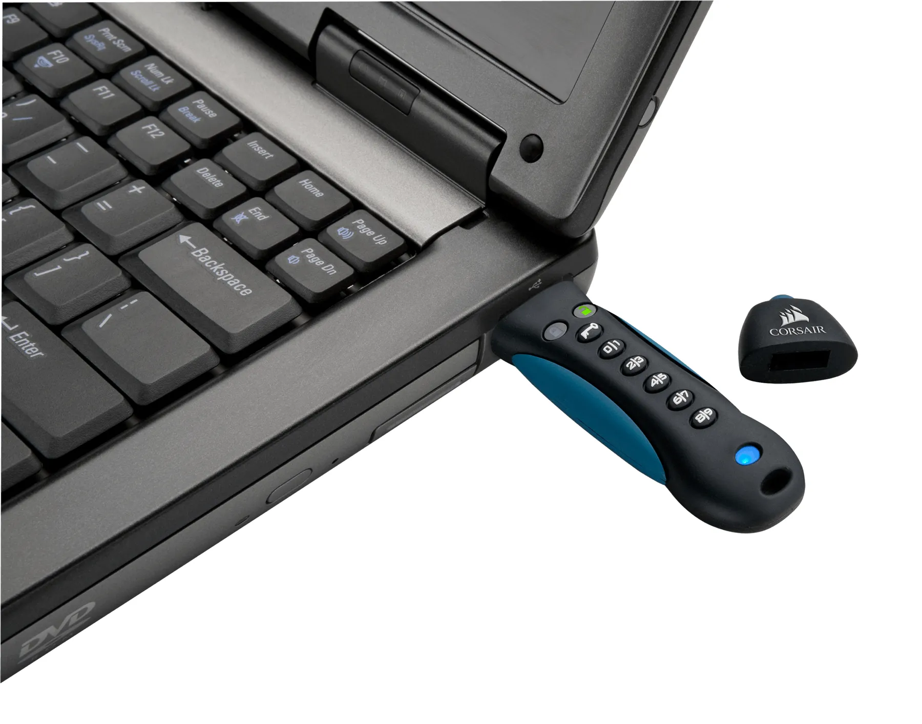 Corsair 64 GB Flash Padlock 3 USB 3.0 - minne, Svart/Blå