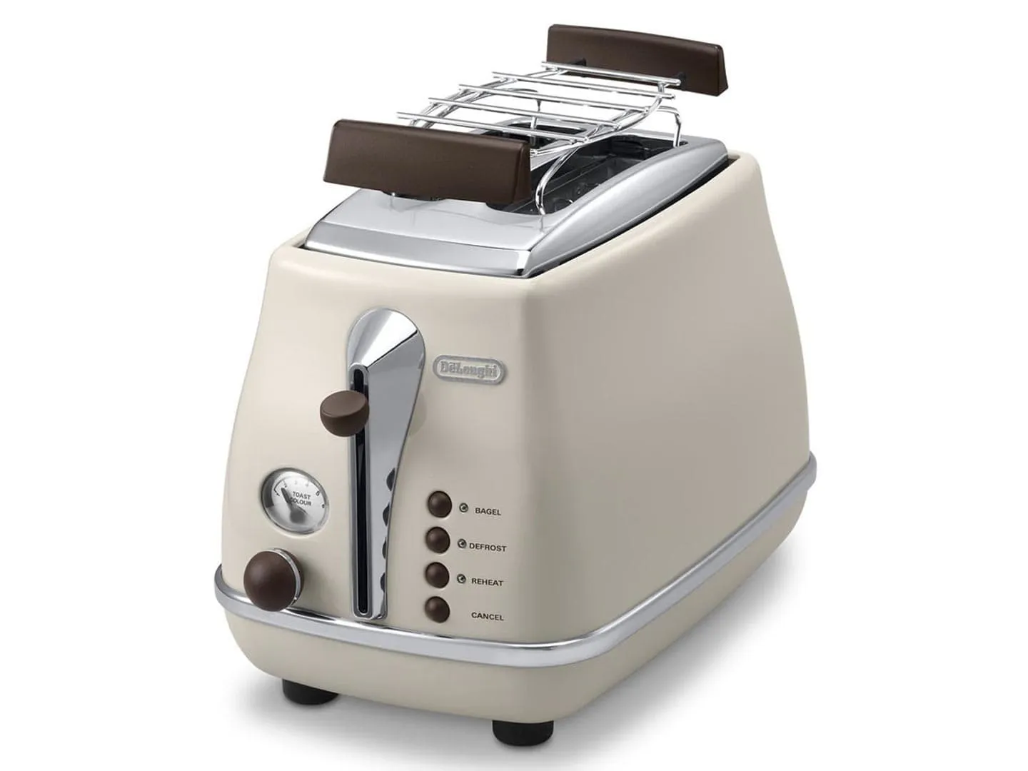 De&rsquo;Longhi Icona Vintage CTOV2103.BG br&ouml;drost, 2 skivor, creme