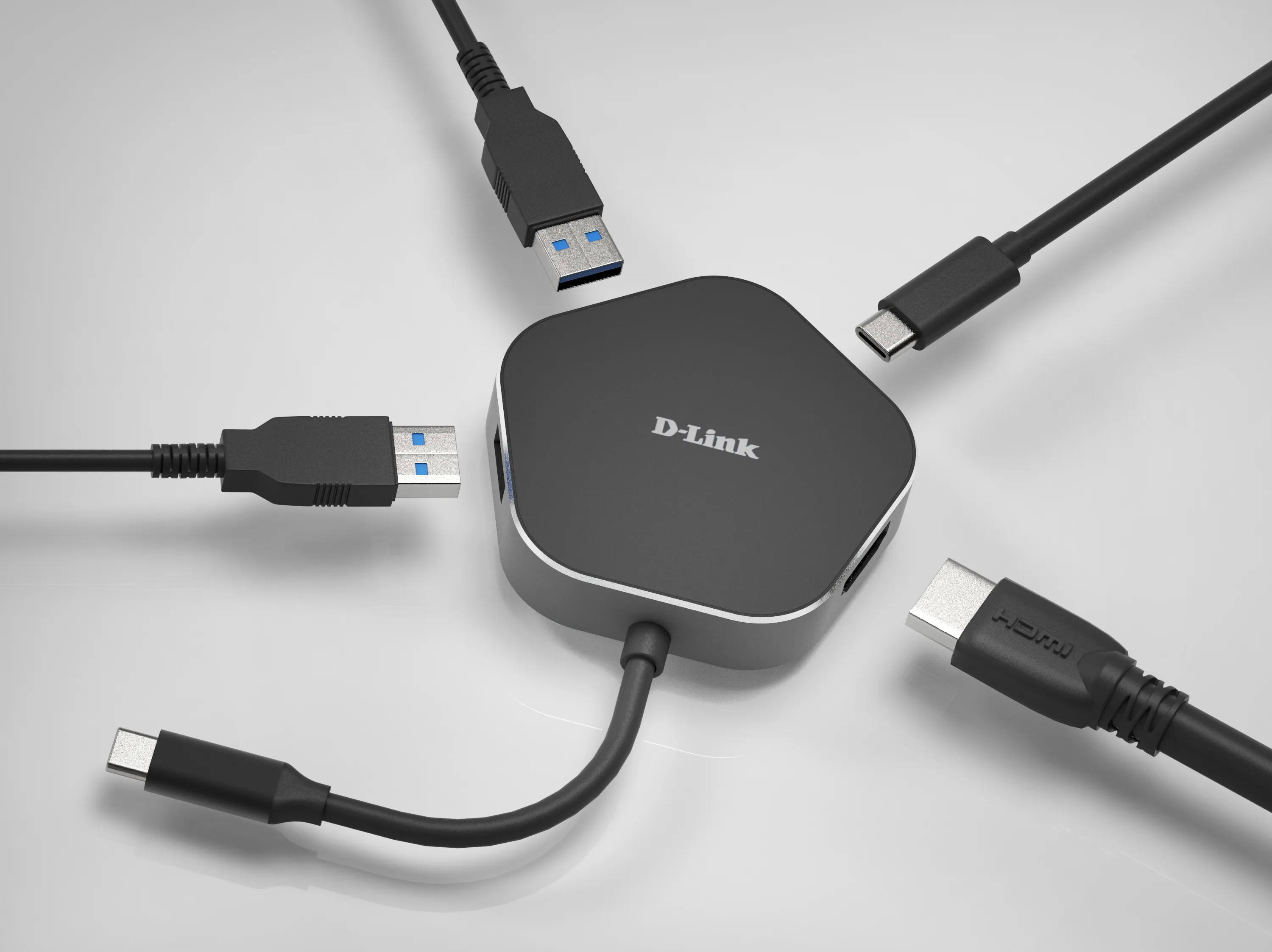 4-in-1 USB-C Hub with HDMI and Power Delivery