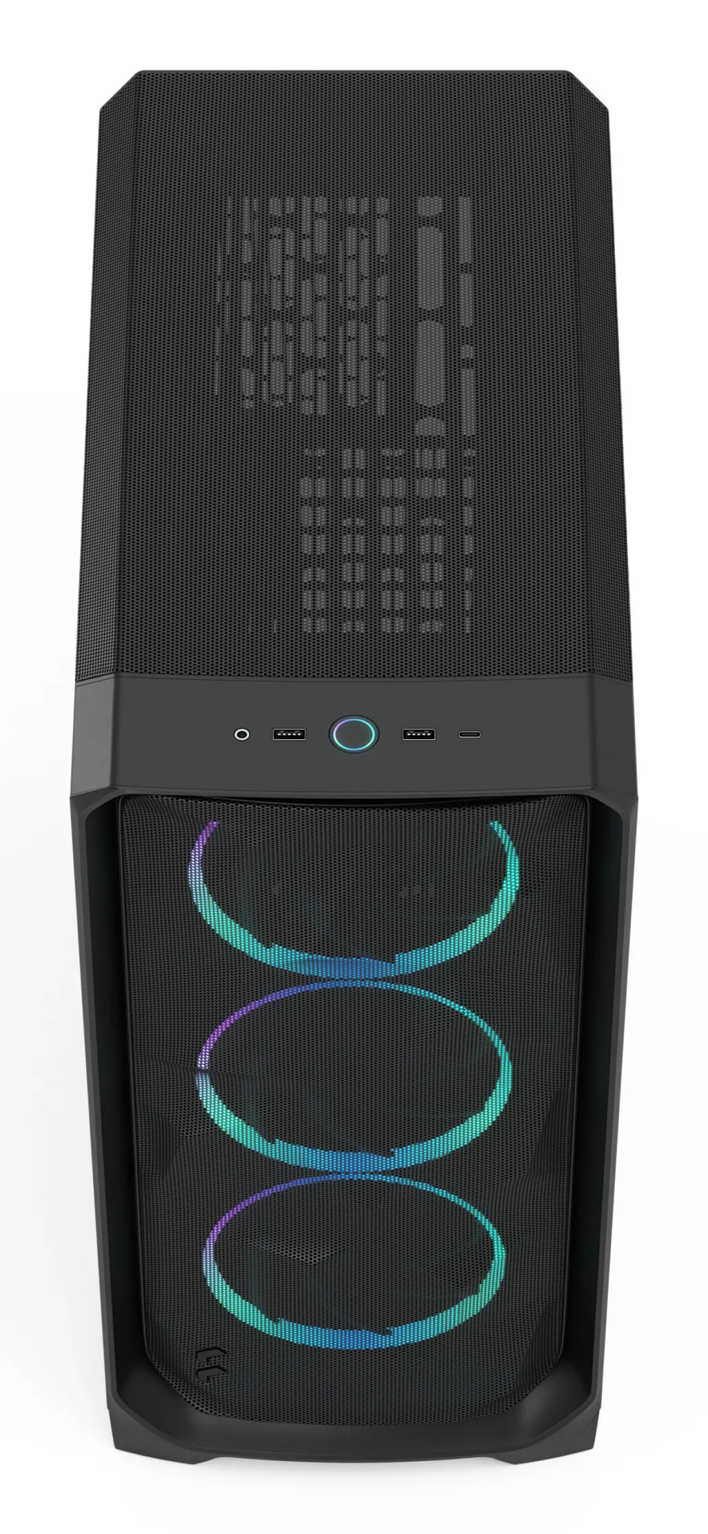 Fractal Design Meshify 3 Black RGB TG Light Tint - midi chassi, Svart