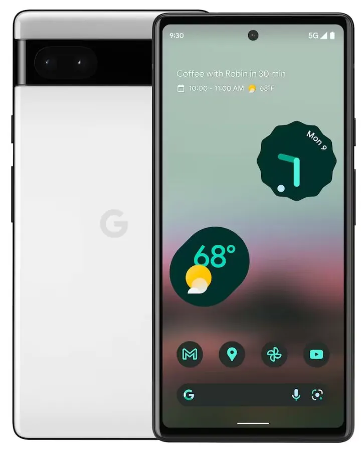 Google Pixel 6a 128/6GB Android - mobile phone, White