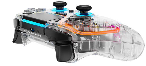 Deltaco Gaming. RGB - gamepad, transparent (PS4/Switch/PC/Android/iOS)