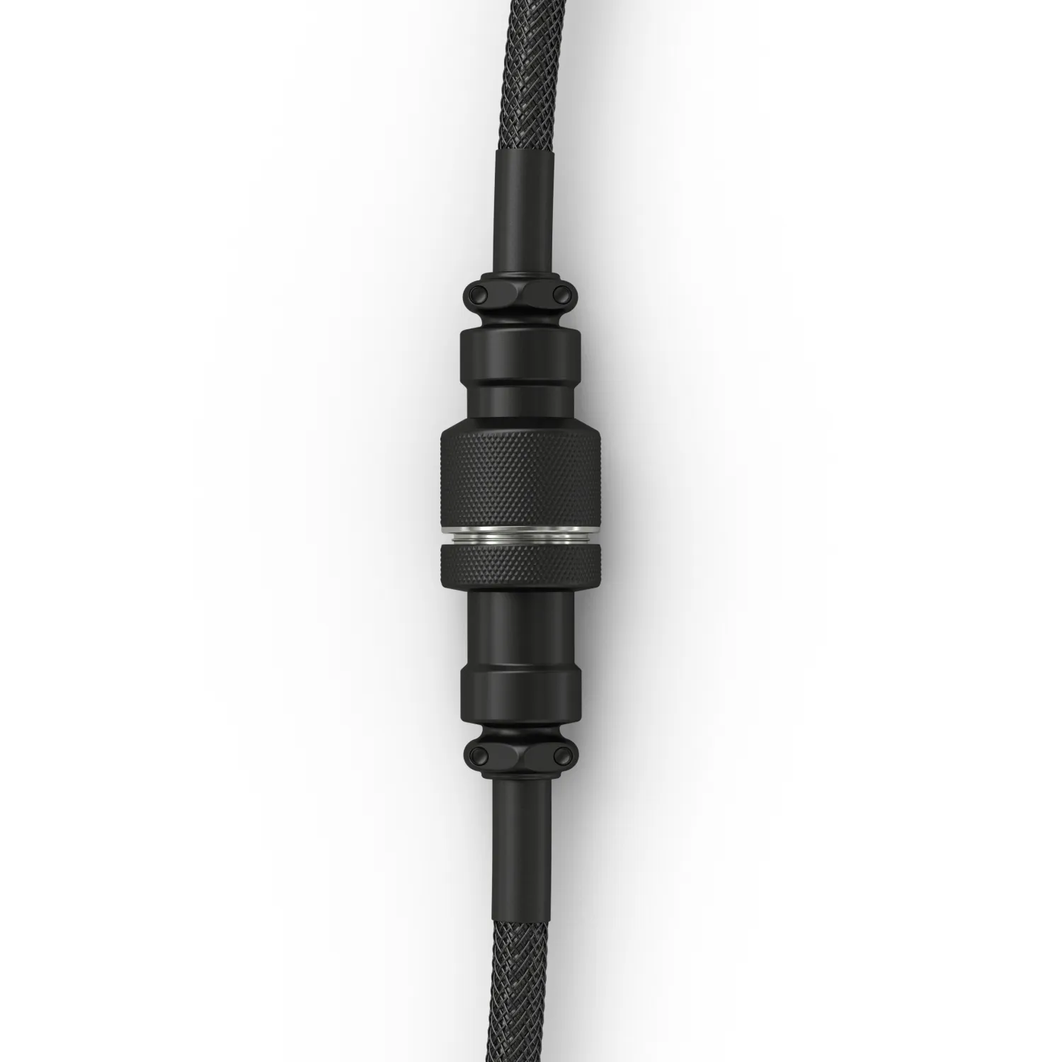 Glorious GMMK Coiled USB-A - USB-C - cable, 1.4m, Phantom Black