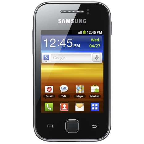 *SAMSUNG GALAXY Y S5360 3G 2.3 GREY, 3:n tuuman kosketusn&auml;ytt&ouml;-puhelin, Android