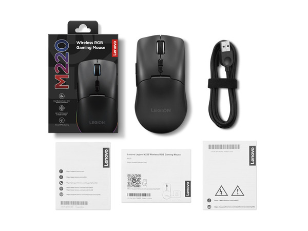 Lenovo Legion M220 Wireless Gaming Mouse, Black