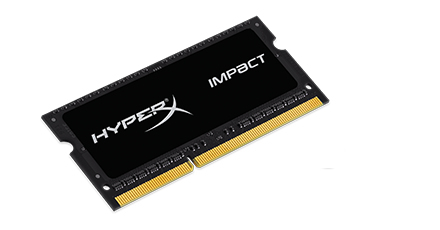 Kingston 4GB (1x4GB) HyperX Impact, DDR3L 2133MHz - musta