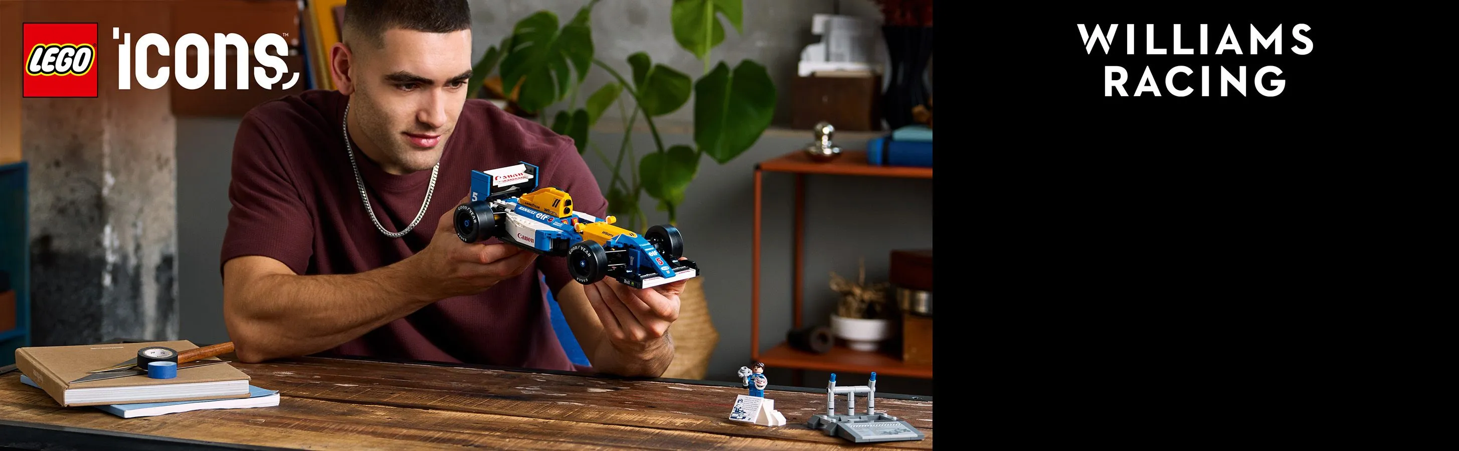 LEGO Icons Williams Racing FW14B and Nigel Mansell 10353